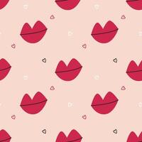 Seamless St Valentine Day pattern vector
