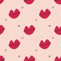 Seamless St Valentine Day pattern vector