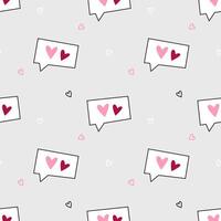 Seamless St Valentine Day pattern vector