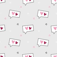 Seamless St Valentine Day pattern vector