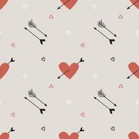 Seamless St Valentine Day pattern vector