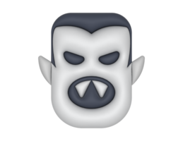 a 3d Vampire on a transparent background png