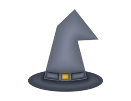 une 3d Halloween chapeau sur une transparent Contexte png