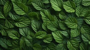 AI generated Close up of trendy green leaf texture, abstract macro apricot leaves on white background. photo