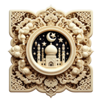 AI generated islamic symbol and logo representing the festive spirit of islamic event and celebration png