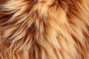 AI generated Close up of a pet s fur and whiskers  detailed macro shot of vibrant colored fur and whiskers photo