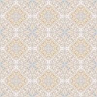 Abstract seamless turkish pattern with ornaments in retro colors. Silk scarf from mandalas. Vector Background for ceramic tile, wallpaper, linoleum, textile, rug, web page.