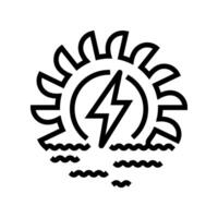 hydroelectric power line icon vector illustration