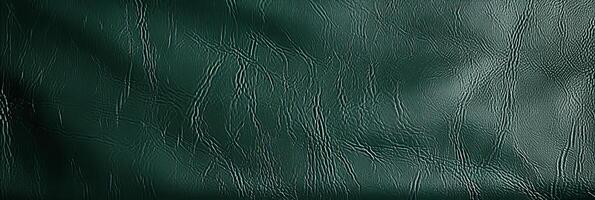 AI generated Close up of green leather texture for background or caption design and concept photo