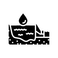 water reservoir hydroelectric power glyph icon vector illustration