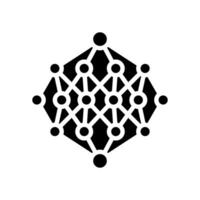 apriori algorithm glyph icon vector illustration