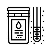 drilling fluids line icon vector illustration