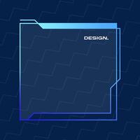 Futuristic square gradient background. Pop up window vector illustration.