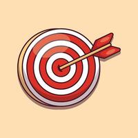 archery target cartoon vector illustration.