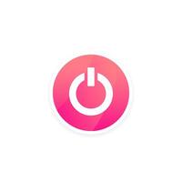 off button, round vector design
