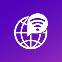 Wi-fi network vector icon for web