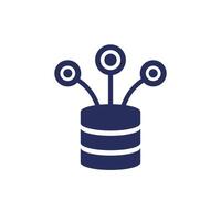 data sources icon on white vector