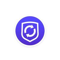 insurance renewal icon for web vector