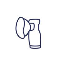 nebulizer icon on white, line vector