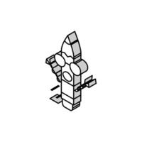 happy pen character isometric icon vector illustration