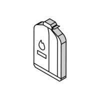 estufa combustible alpinismo aventuras isométrica icono vector ilustración