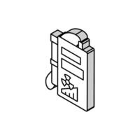 geiger counter nuclear energy isometric icon vector illustration