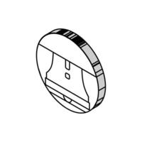 notification bell alert isometric icon vector illustration