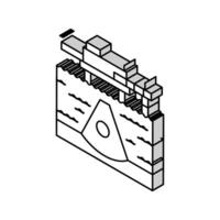 oil and gas exploration petroleum engineer isometric icon vector illustration