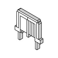 inductor eléctrico ingeniero isométrica icono vector ilustración