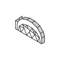 glamping tent luxury isometric icon vector illustration