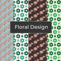 Spectacular floral shapes pattern background vector