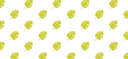 Tropical leaves abstract pattern background vector