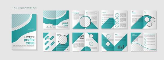 Corporate company profile brochure template design vector