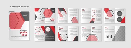 corporate company profile brochure template design vector