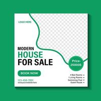 house sale social media post and web banner vector