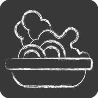 Icon Salad. related to Picnic symbol. chalk Style. simple design editable. simple illustration vector