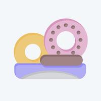 Icon Donut. related to Picnic symbol. flat style. simple design editable. simple illustration vector