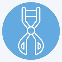 Icon Eyelash Curter. related to Fashion symbol. blue eyes style. simple design editable. simple illustration vector