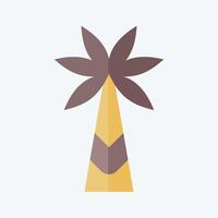 Icon Palm Tree. related to Kenya symbol. flat style. simple design editable. simple illustration vector