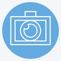 Icon Photo Editor. related to Creative Concept symbol. blue eyes style. simple design editable. simple illustration vector
