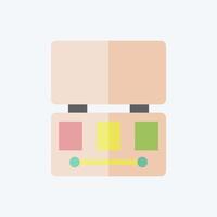 Icon Eyeshadow Palette. related to Fashion symbol. flat style. simple design editable. simple illustration vector