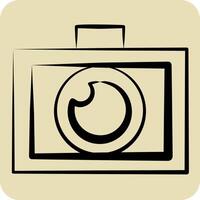 Icon Photo Editor. related to Creative Concept symbol. hand drawn style. simple design editable. simple illustration vector