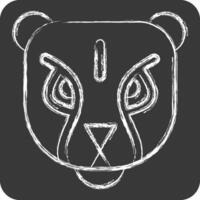 Icon Puma. related to Kenya symbol. chalk Style. simple design editable. simple illustration vector