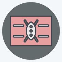 Icon Kenya. related to Kenya symbol. color mate style. simple design editable. simple illustration vector