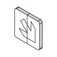 white up down stairway arrow emergency isometric icon vector illustration
