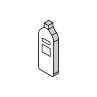 champú higiene isométrica icono vector ilustración