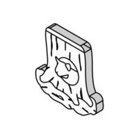 hamster pet house isometric icon vector illustration