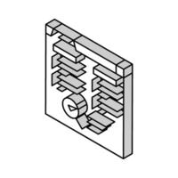 background check interview job isometric icon vector illustration