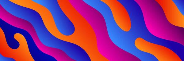 modern colorful liquid wave pattern background vector