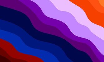 colorful parallel diagonal wave stripes background vector